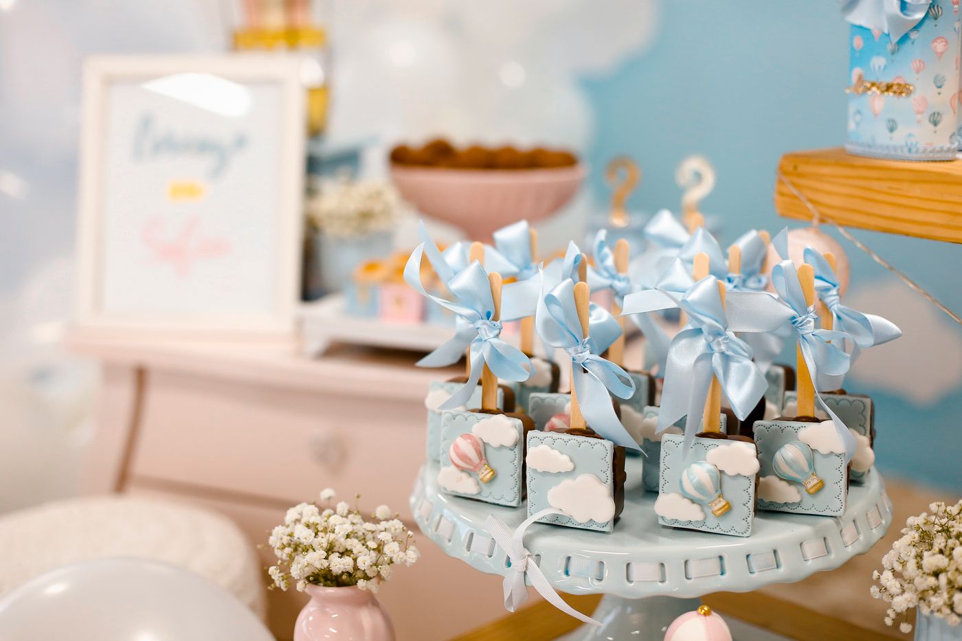 Décoration de baby shower avant la naissance